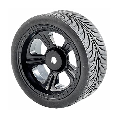 Clynex 4-teiliges Grip-Reifenrad, for HSP, for HPI Racing, 1/10 1.10 On-Road Car RC-Autoreifen(Rim03H-8007) von Clynex