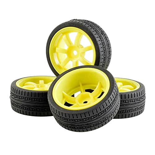 Clynex 4-teiliges Grip-Reifenrad for HSP Racing, 1/10 1.10 On-Road-Auto RC-Autoreifen(9005Y-6093) von Clynex