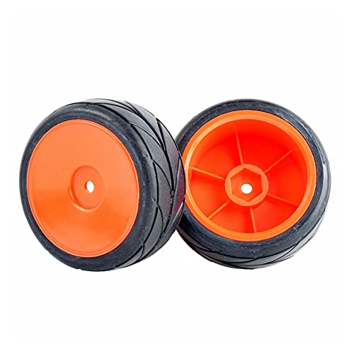 Clynex 4P Grip-Reifen, Schwammrad einsetzen, for HSP Racing, 1/10 1.10 On-Road-Auto RC-Autoreifen(Red Wheel) von Clynex