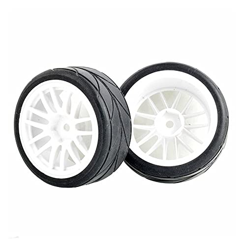 Clynex 4P Grip-Reifen, Schwammrad einsetzen, for HSP Racing, 1/10 1.10 On-Road-Auto RC-Autoreifen(White Wheel) von Clynex