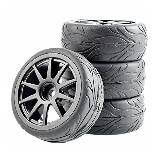 Clynex 4p Grip-Reifen, Schwammrad einsetzen, for HSP Racing 1/10 1.10 On-Road-Auto RC-Autoreifen(910B-6084) von Clynex