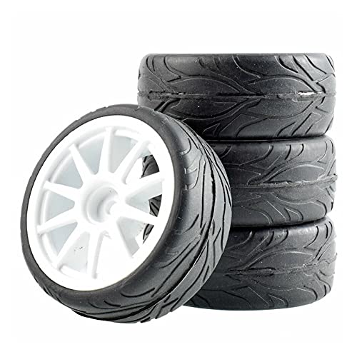 Clynex 4p Grip-Reifen, Schwammrad einsetzen, for HSP Racing 1/10 1.10 On-Road-Auto RC-Autoreifen(910W-6084) von Clynex