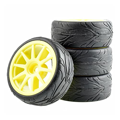 Clynex 4p Grip-Reifen, Schwammrad einsetzen, for HSP Racing 1/10 1.10 On-Road-Auto RC-Autoreifen(910Y-6084) von Clynex