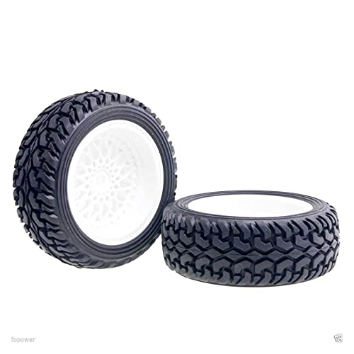 Clynex Radversatz 6 mm Rallye-Reifen 1,16 On-Road Rallye-Auto RC-Autoreifen(Black) von Clynex
