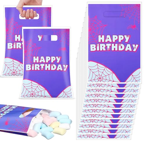 Clysee Geschenktüten mit Spinnennetz, Spinnennetz, Plastiktüte für Spinnen, Party-Dekorationen, Geburtstagsfeiern, Geschenke, Snack-Zubehör, Lila, 50 Stück Clysee Geschenktüten mit Spinnennetz, Spinnennetz, Plastiktüte für Spinnen, Party-Dekorationen, Geburtstagsfeiern, Geschenke, Snack-Zubehör, Lila, 50 Stück von Clysee