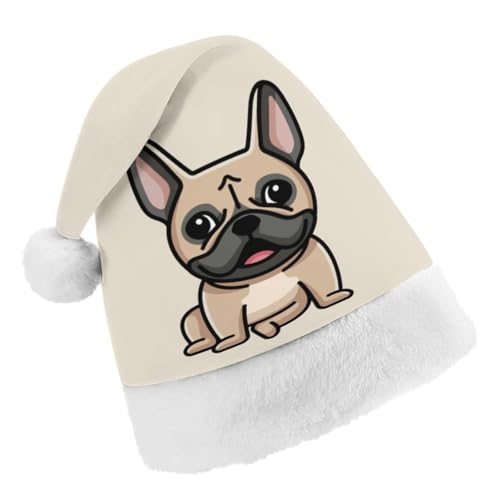Cmagnifico Weihnachtsmütze, Französische Bulldogge Hut für verschiedene Feiertagsfeiern von Cmagnifico