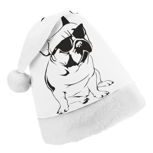 Cmagnifico Weihnachtsmütze, Französische Bulldogge Hut für verschiedene Feiertagsfeiern von Cmagnifico