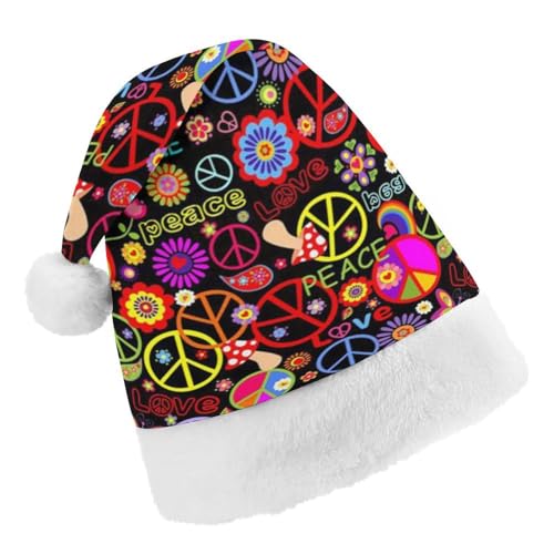 Cmagnifico Weihnachtsmütze, Friedens- und Liebeshut für verschiedene Feiertagspartys von Cmagnifico