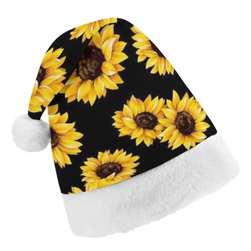 Cmagnifico Weihnachtsmütze, Frühlings-Sonnenblumen, Retro-Blumen-Hut für verschiedene Feiertagspartys von Cmagnifico