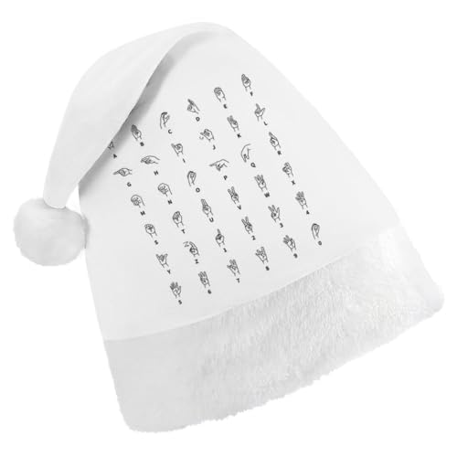 Cmagnifico Weihnachtsmütze, Gebärdensprache, Alphabet-Hut für verschiedene Feiertagspartys Cmagnifico Weihnachtsmütze, Gebärdensprache, Alphabet-Hut für verschiedene Feiertagspartys von Cmagnifico