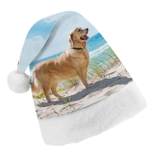Cmagnifico Weihnachtsmütze, Golden Retriever-Hut für verschiedene Feiertagspartys von Cmagnifico
