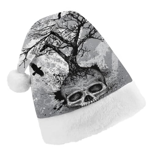 Cmagnifico Weihnachtsmütze, Horror-Totenkopf-Baumhut für verschiedene Feiertagspartys von Cmagnifico