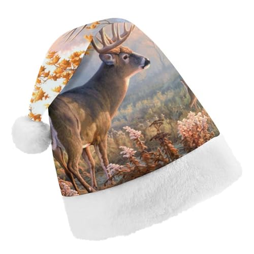 Cmagnifico Weihnachtsmütze, Jagd-Hirsch-Familienhut für verschiedene Feiertagsfeiern von Cmagnifico