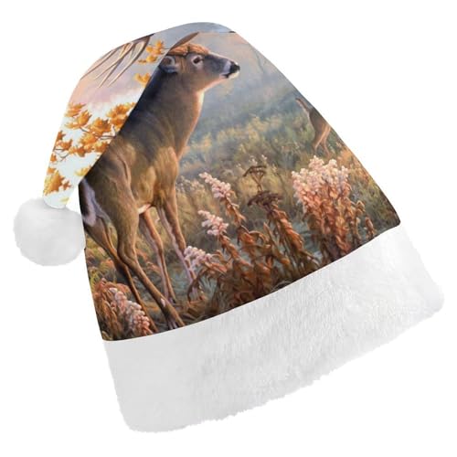 Cmagnifico Weihnachtsmütze, Jagd-Hirsch-Familienhut für verschiedene Feiertagsfeiern von Cmagnifico