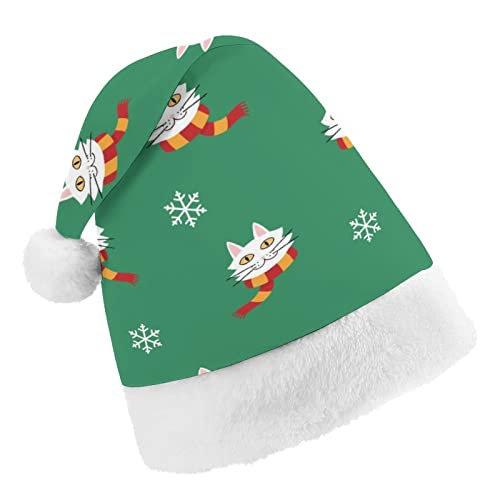 Cmagnifico Weihnachtsmütze, Katzenschal, Schneeflocke, für verschiedene Feiertagspartys von Cmagnifico