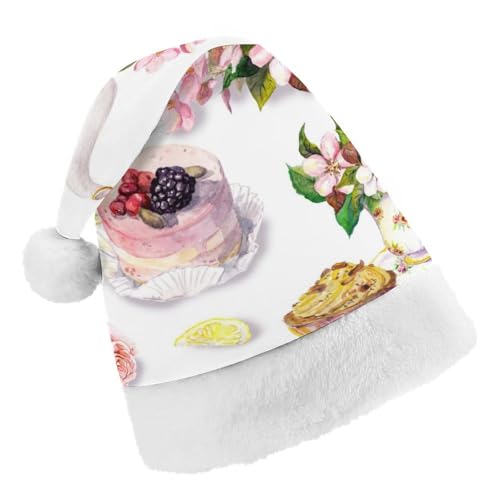 Cmagnifico Weihnachtsmütze, Kuchen- und Teekannen-Blumenhut für verschiedene Feiertagspartys von Cmagnifico