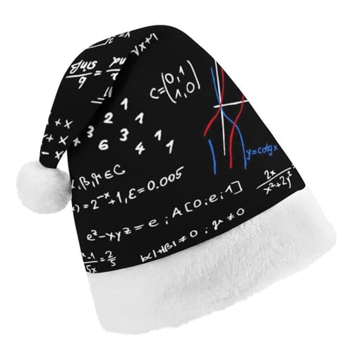 Cmagnifico Weihnachtsmütze, Mathematik, linear, Mathematik, Bildungshut für verschiedene Feiertagspartys von Cmagnifico