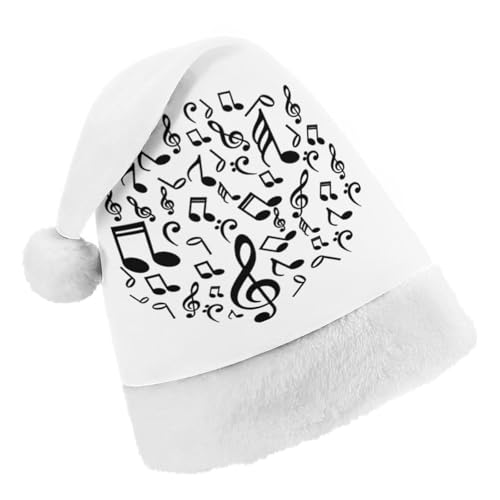 Cmagnifico Weihnachtsmütze, Musiknoten-Hut für verschiedene Feiertagspartys von Cmagnifico