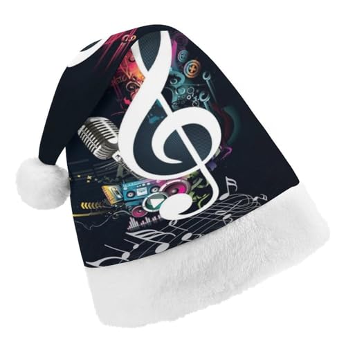Cmagnifico Weihnachtsmütze, Noten-Musikhut für verschiedene Feiertagsfeiern von Cmagnifico
