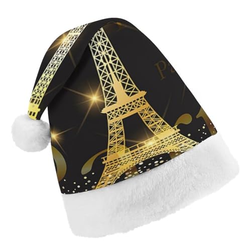 Cmagnifico Weihnachtsmütze, Paris Eiffelturm, Frankreich-Hut für verschiedene Feiertagsfeiern von Cmagnifico