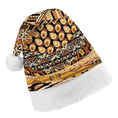 Cmagnifico Weihnachtsmütze, Patchwork-Hut im afrikanischen Stil für verschiedene Feiertagsfeiern von Cmagnifico