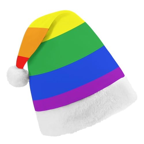 Cmagnifico Weihnachtsmütze, Regenbogen-Flaggenhut für verschiedene Feiertagspartys von Cmagnifico