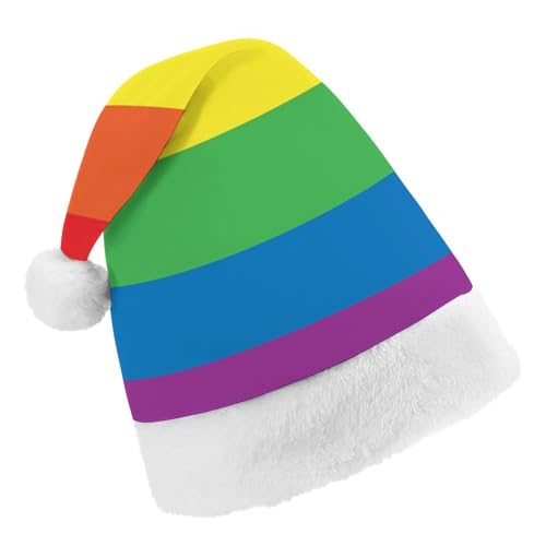 Cmagnifico Weihnachtsmütze, Regenbogen-Hut für verschiedene Feiertagsfeiern von Cmagnifico