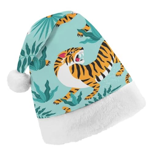 Cmagnifico Weihnachtsmütze, Tigermuster Hut für verschiedene Feiertagsfeiern von Cmagnifico