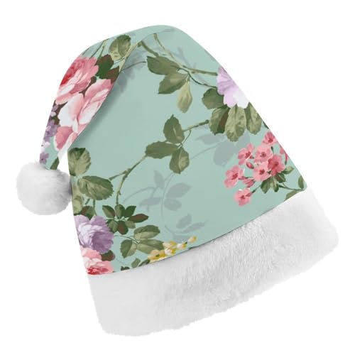 Cmagnifico Weihnachtsmütze, Vintage-Blumen-Hut für verschiedene Feiertagspartys von Cmagnifico