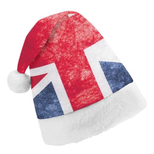 Cmagnifico Weihnachtsmütze, Vintage-Hut mit britischer Flagge, für verschiedene Feiertagsfeiern von Cmagnifico