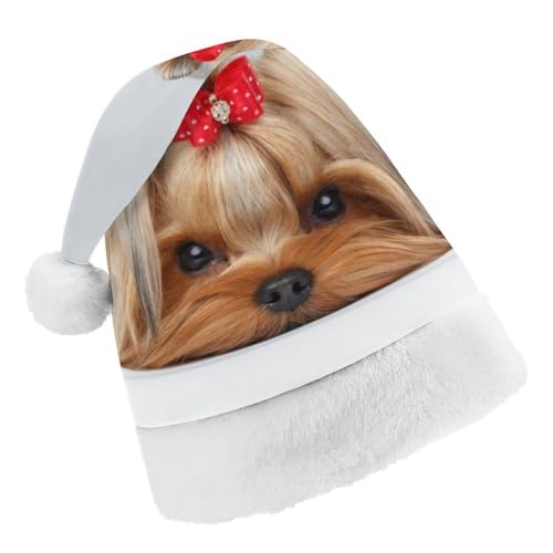 Cmagnifico Weihnachtsmütze, Yorkshire Terrier Hut für verschiedene Feiertagsfeiern von Cmagnifico