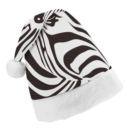 Cmagnifico Weihnachtsmütze, Zebrastreifen-Hut für verschiedene Feiertagspartys von Cmagnifico