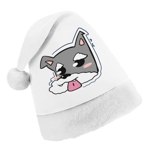 Cmagnifico Weihnachtsmütze, Zungenstickender Hund, niedlicher Hut für verschiedene Feiertagsfeiern von Cmagnifico