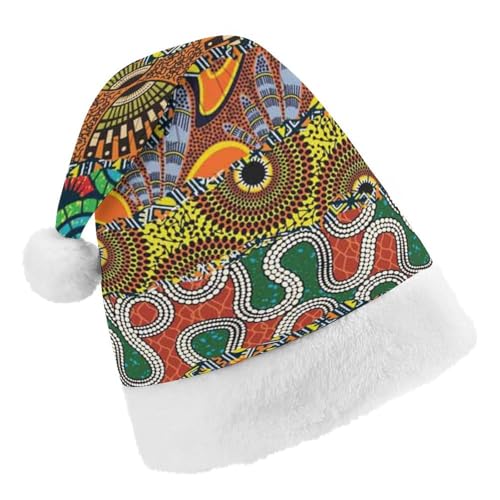 Cmagnifico Weihnachtsmütze, afrikanisches Patchwork-Muster für verschiedene Feiertagspartys Cmagnifico Weihnachtsmütze, afrikanisches Patchwork-Muster für verschiedene Feiertagspartys von Cmagnifico