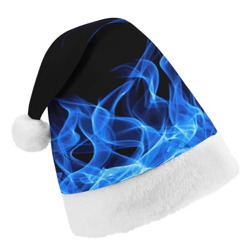 Cmagnifico Weihnachtsmütze, blaue brennende Flamme, Hut für verschiedene Feiertagsfeiern von Cmagnifico