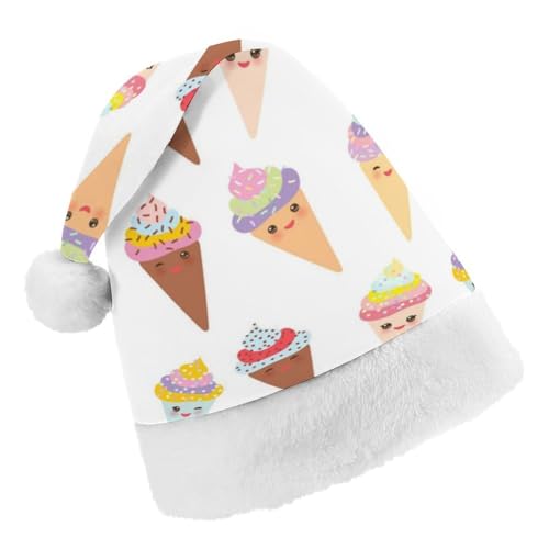 Cmagnifico Weihnachtsmütze, bunte Eiscreme-Hut für verschiedene Feiertagspartys von Cmagnifico