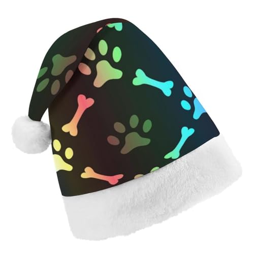 Cmagnifico Weihnachtsmütze, bunte Knochen und Pfotenhut für verschiedene Feiertagspartys von Cmagnifico