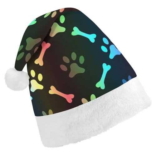Cmagnifico Weihnachtsmütze, bunte Knochen und Pfotenhut für verschiedene Feiertagspartys von Cmagnifico