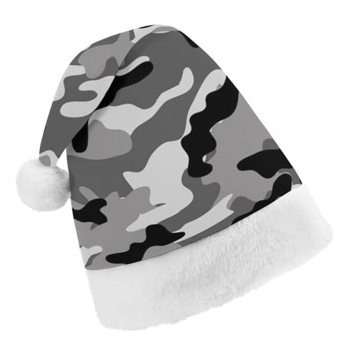 Cmagnifico Weihnachtsmütze, grauer Camouflage-Hut für verschiedene Feiertagsfeiern von Cmagnifico