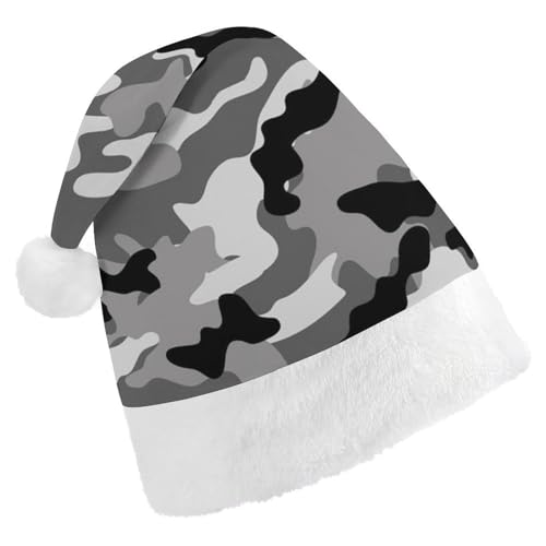 Cmagnifico Weihnachtsmütze, grauer Camouflage-Hut für verschiedene Feiertagsfeiern Cmagnifico Weihnachtsmütze, grauer Camouflage-Hut für verschiedene Feiertagsfeiern von Cmagnifico