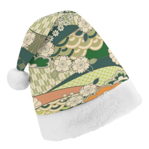 Cmagnifico Weihnachtsmütze, japanisches Muster, Hut für verschiedene Feiertagspartys von Cmagnifico