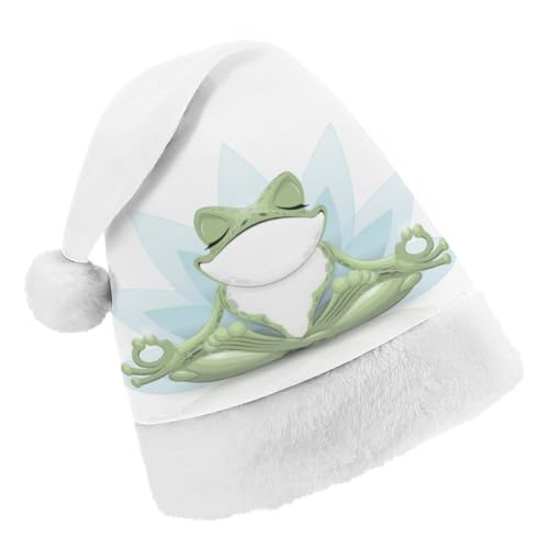 Cmagnifico Weihnachtsmütze, lustiger Yoga-Froschhut für verschiedene Feiertagspartys von Cmagnifico