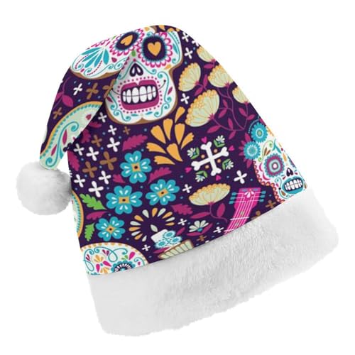 Cmagnifico Weihnachtsmütze, mexikanischer Dia De Muertos-Hut für verschiedene Feiertagspartys von Cmagnifico