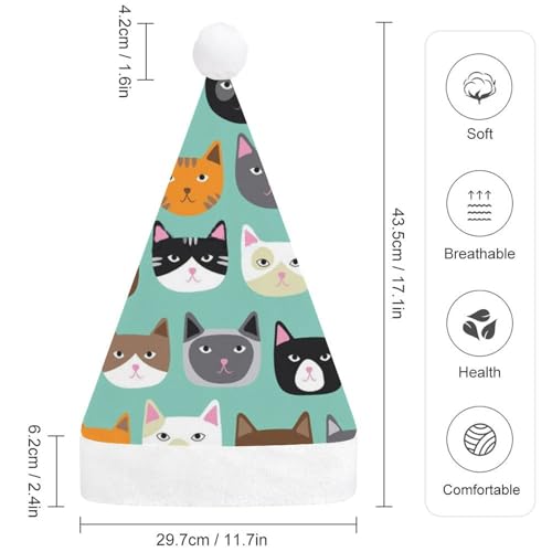 Cmagnifico Weihnachtsmütze, niedliche Katzengesichter für verschiedene Feiertagspartys von Cmagnifico