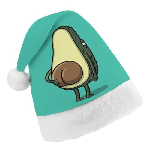 Cmagnifico Weihnachtsmütze, niedlicher Avocado-Anime-Hut für verschiedene Feiertagspartys von Cmagnifico