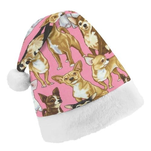 Cmagnifico Weihnachtsmütze, niedlicher Chihuahua-Hut für verschiedene Feiertagspartys von Cmagnifico