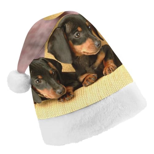 Cmagnifico Weihnachtsmütze, niedlicher Dackel-Hut für verschiedene Feiertagspartys von Cmagnifico