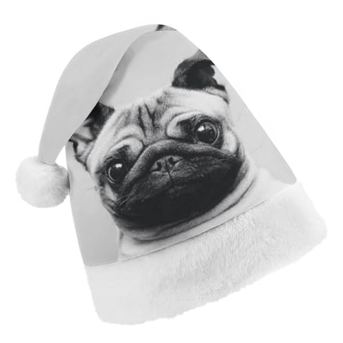 Cmagnifico Weihnachtsmütze, niedlicher Mops-Hut für verschiedene Feiertagspartys von Cmagnifico