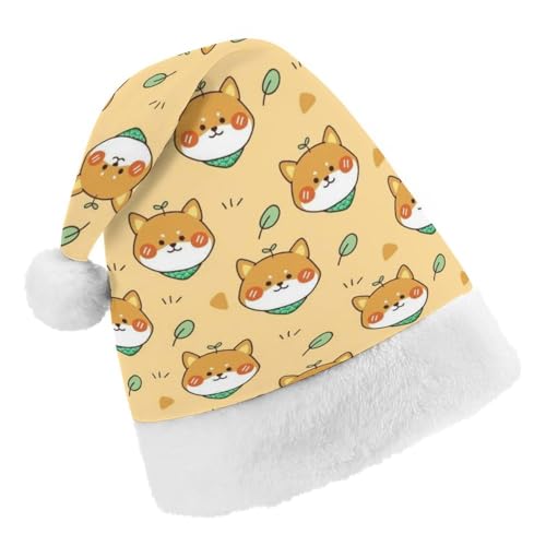 Cmagnifico Weihnachtsmütze, niedlicher Shiba-Inu-Hut für verschiedene Feiertagspartys von Cmagnifico
