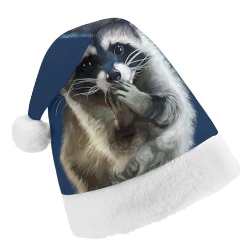 Cmagnifico Weihnachtsmütze, niedlicher Waschbär-Hut für verschiedene Feiertagspartys von Cmagnifico